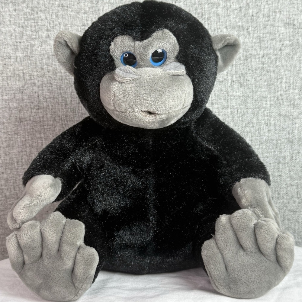 Baby Gorilla Melissa & Doug‎ 30451 Black Grey Monkey Plush Stuffed Animal 11"